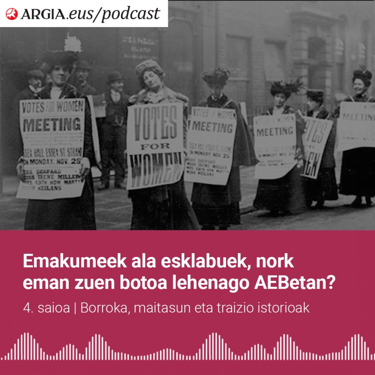 AEBetan nork lortu zuen boto eskubidea lehenago, emakumeek ala esklabuek?