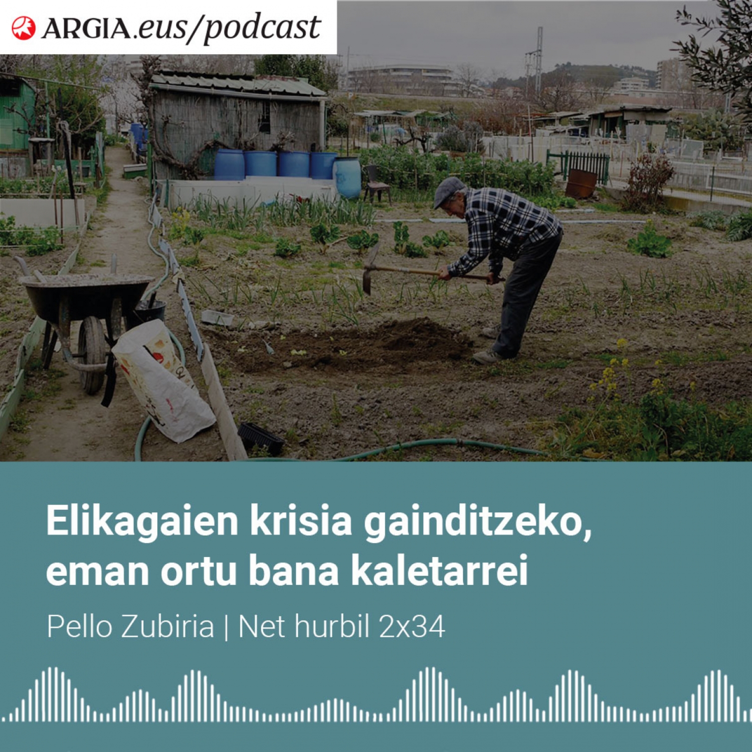 Podcast 2x34: Elikagaien krisia gainditzeko, baserritarrak sustatzeaz gain kaletarrei eman aukera ortu bana edukitzeko